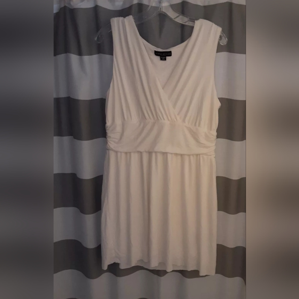 Sleeveless White Dress Simply Styled By Sears